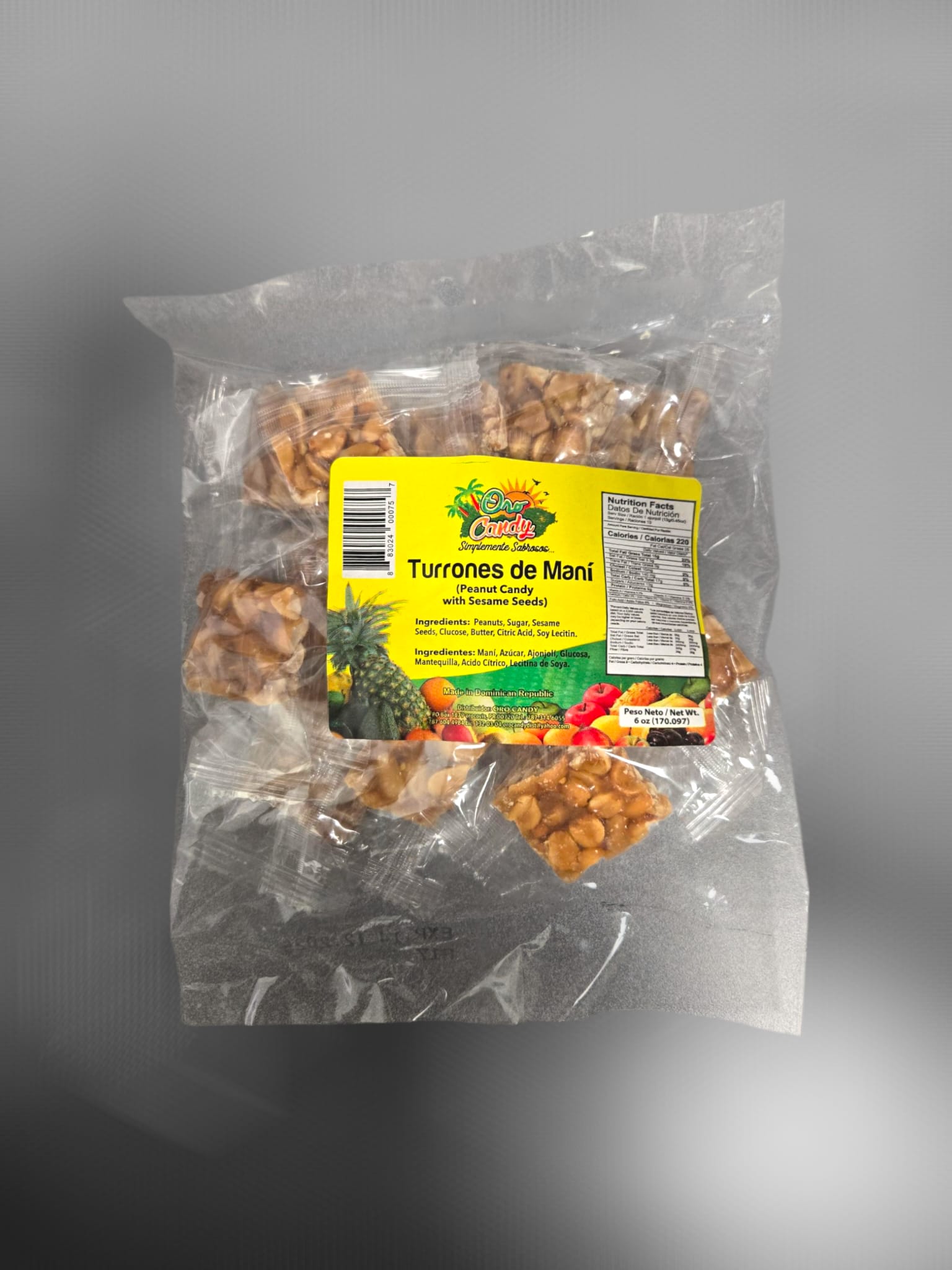 Oro Candy - Turrones de Maní 6oz