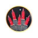 100 Miniature Red Light Set (33401) - Green Wire