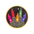 20 Miniature Light Set - Green Wire (Multi & Clear)