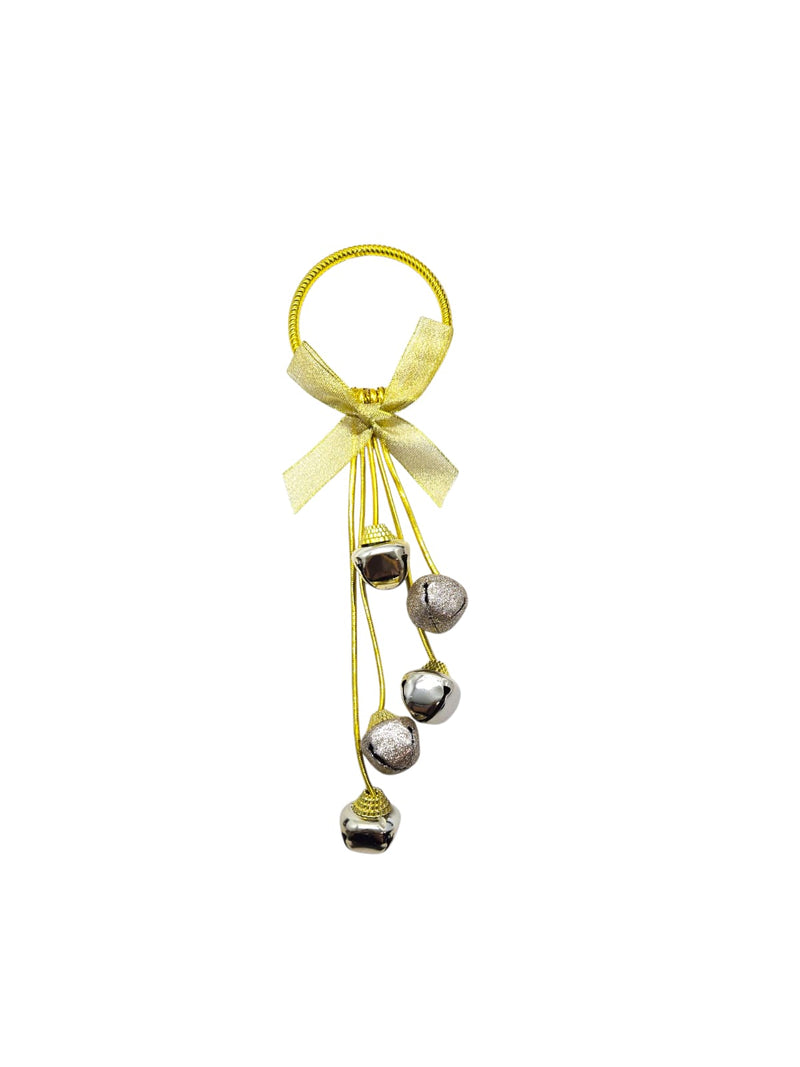 Navidad - Colgante de Puerta con 5 Cascabeles (3 colores a escoger)