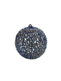 Navidad - Ornamentos Circulares de Tinsel y Brillo (3 colores a escoger)