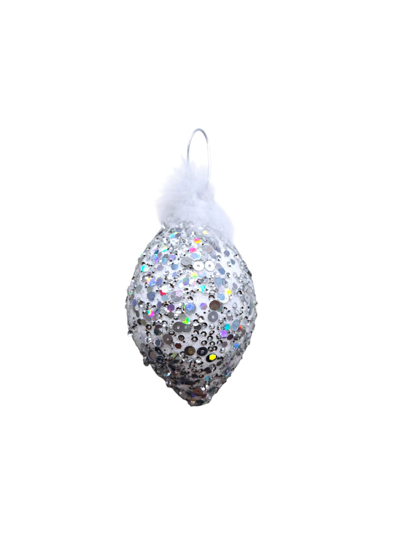 Navidad - Ornamentos Platas con Lentejuelas (3 estilos a escoger)