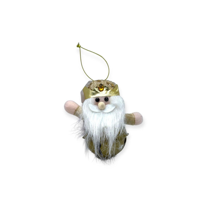Navidad - Coordinado de Tres Reyes Magos Mini Ornamento con Campana 5''