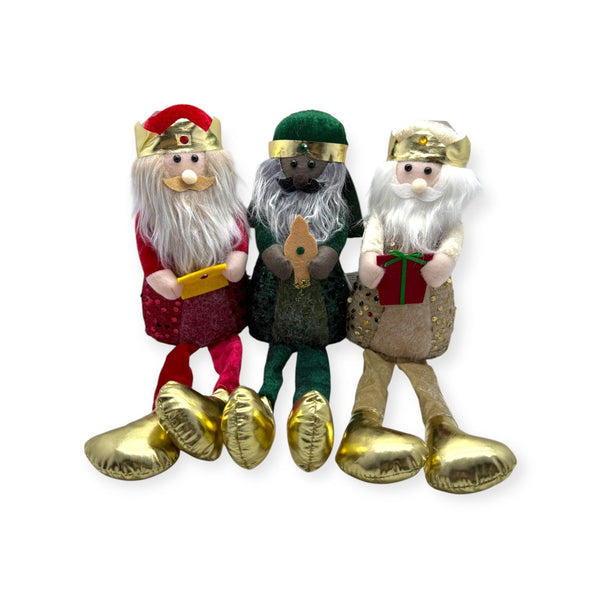 Navidad - Coordinado de Tres Reyes Magos Pies Colgantes 18''