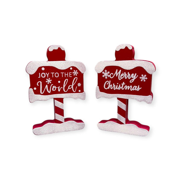 Navidad - Pequeñas Placas Decorativas para Mesa