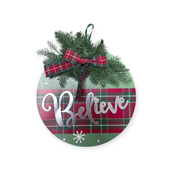 Navidad - Placas de Pared Decorativas Circulares