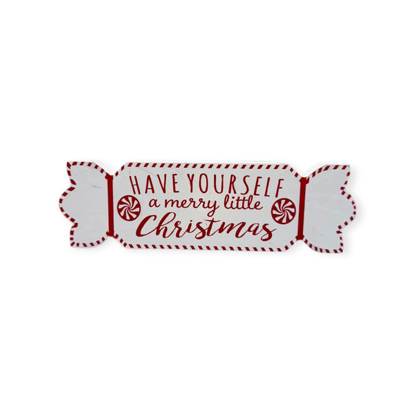 Navidad - Placas Decorativas para Mesa en Forma de Caramelo