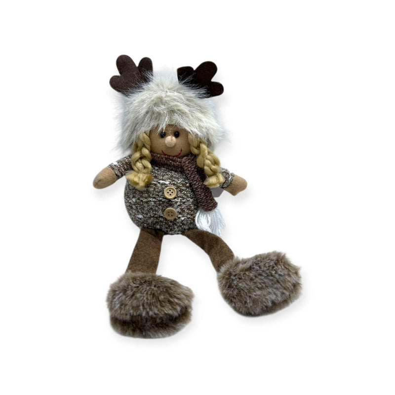 Navidad - Coordinado Marrón, Muñecos Sentados 15''