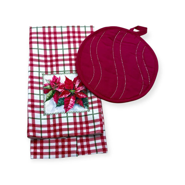Navidad - Set de Agarradera y Toalla de Cocina, Pascuas (2pcs)