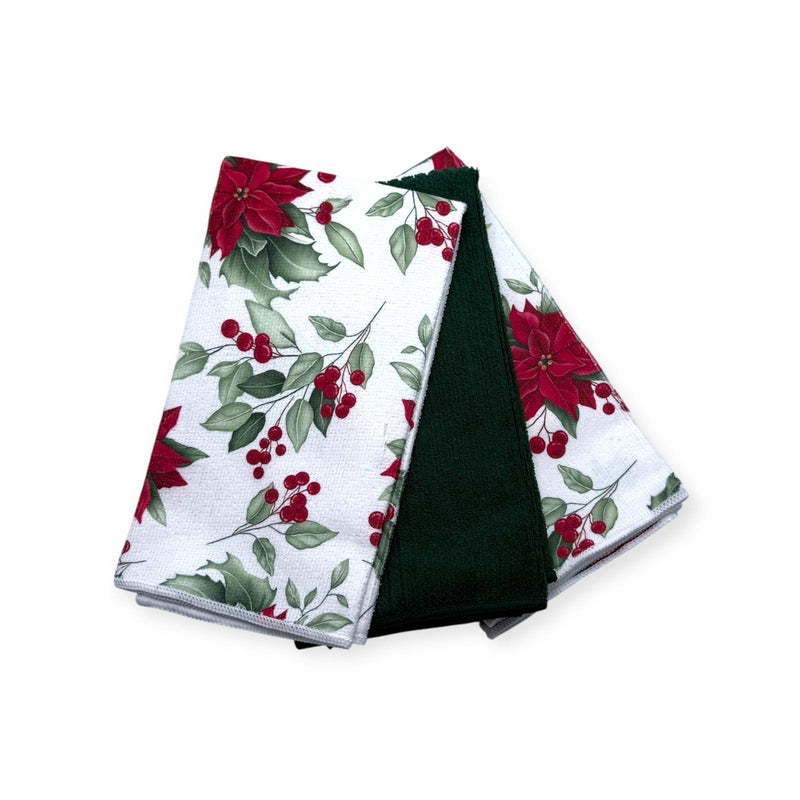 Navidad - Set de Toallas Microfibras para Cocina 3pcs