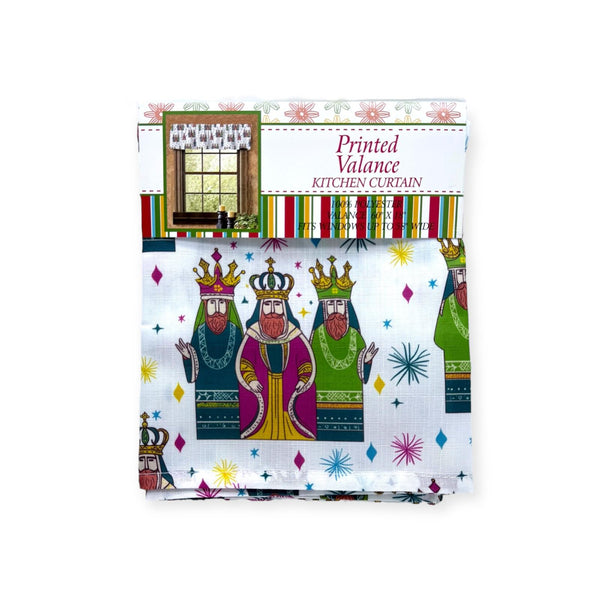 Navidad - Cortinas de Cocina 1pc 'VALANCE' (60'' x 18'')