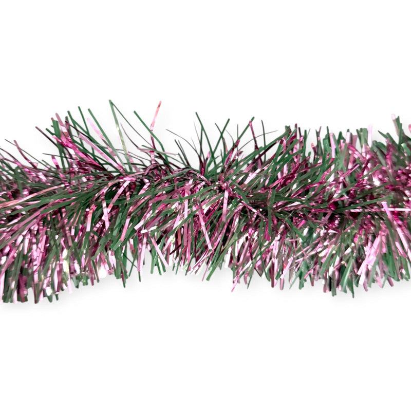 Navidad - Guirnalda en Oropel/Tinsel, Color a Escoger 9ft