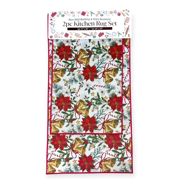 Set de Alfombras de Cocina Navideñas (2pcs)