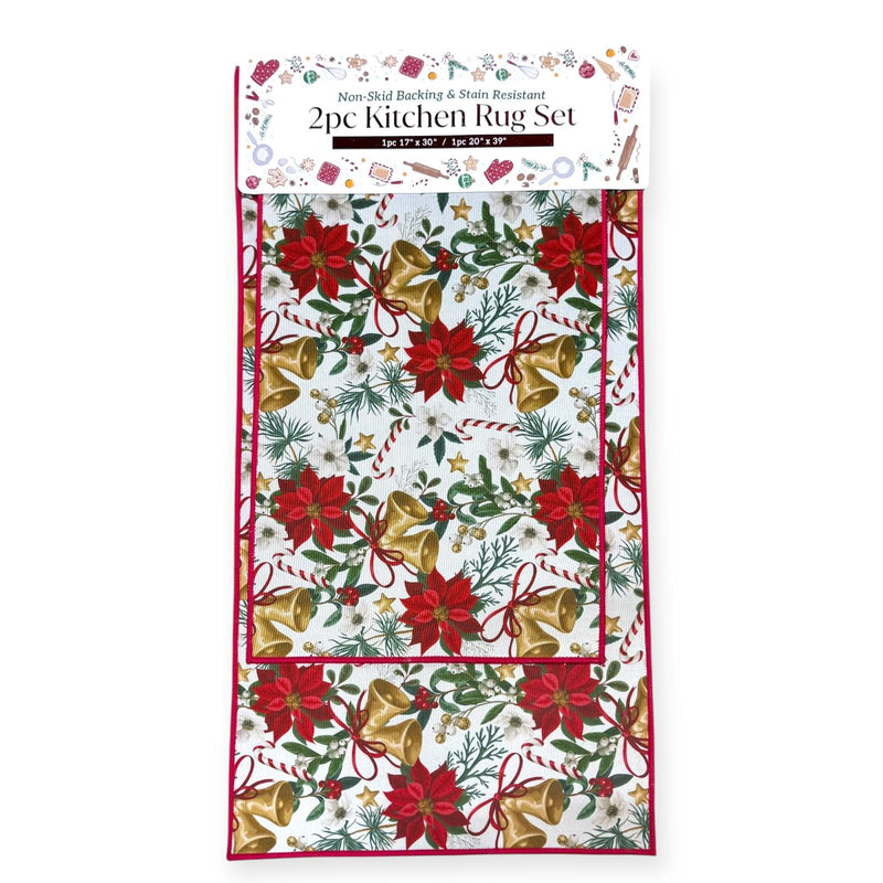 Set de Alfombras de Cocina Navideñas (2pcs)