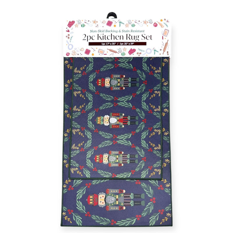 Set de Alfombras de Cocina Navideñas (2pcs)