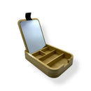 Caja con Espejo en Bambú para Joyería