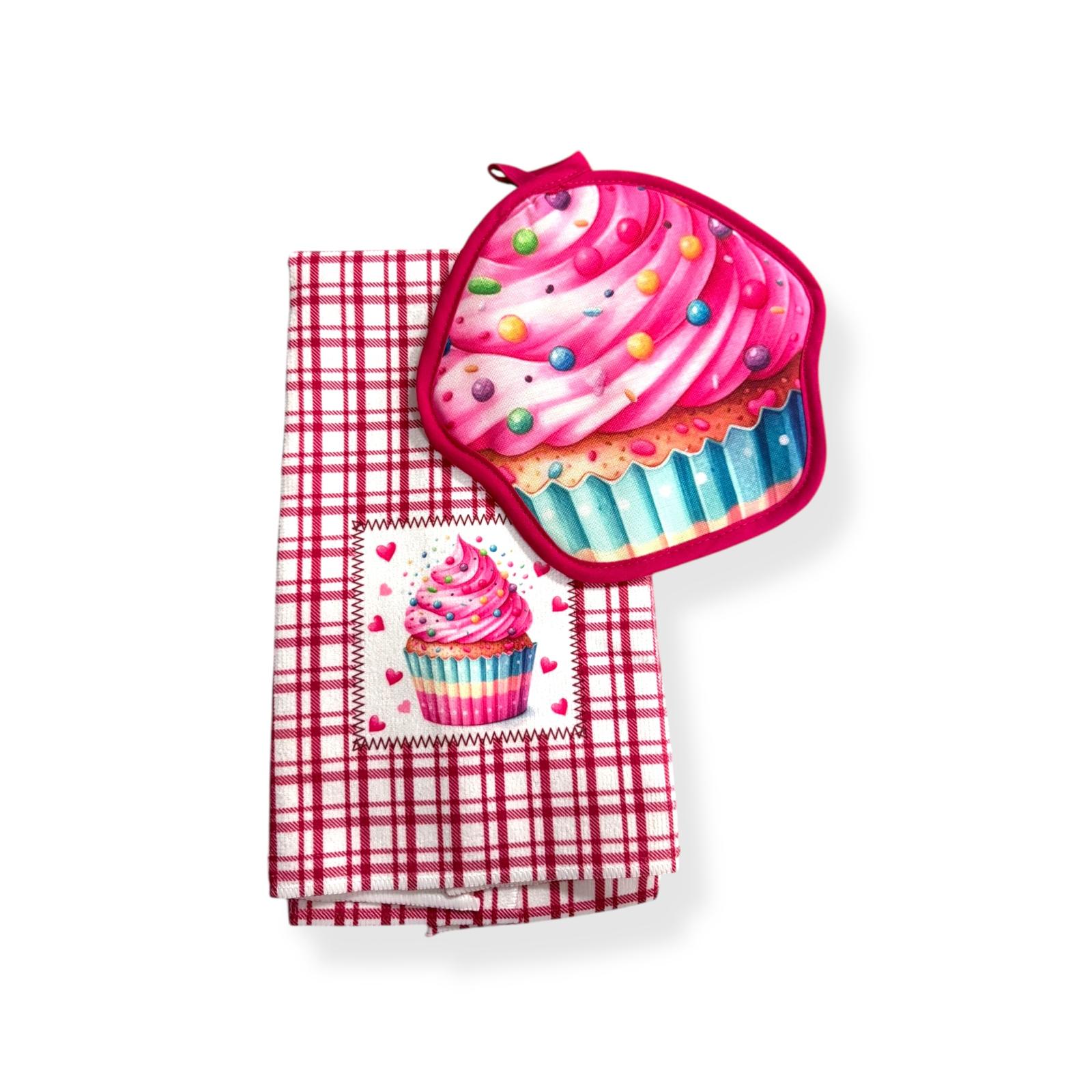 Valentine's Day - Set de Cocina 2pcs (Agarradera y Toalla)