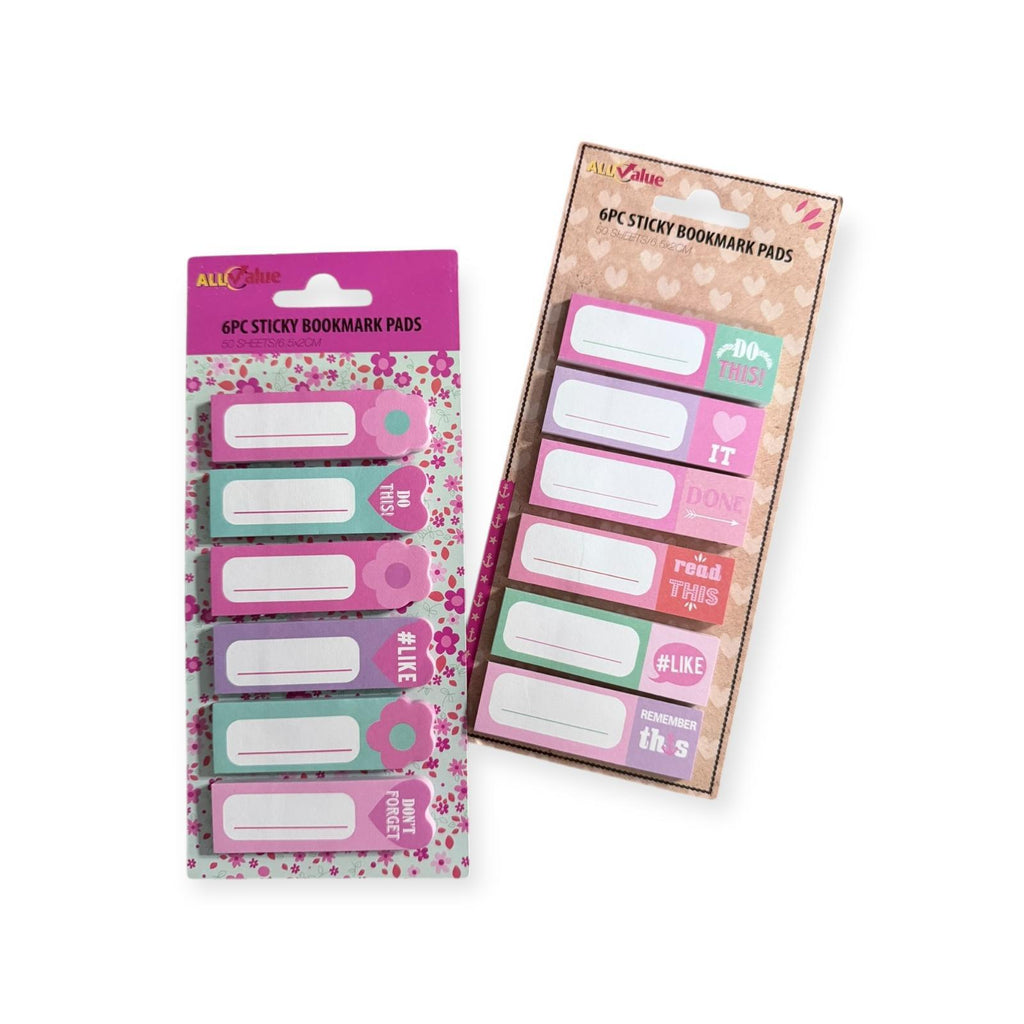 All Value - 6pk Notas Adhesivas para Marcapáginas