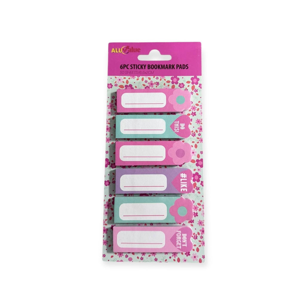 All Value - 6pk Notas Adhesivas para Marcapáginas