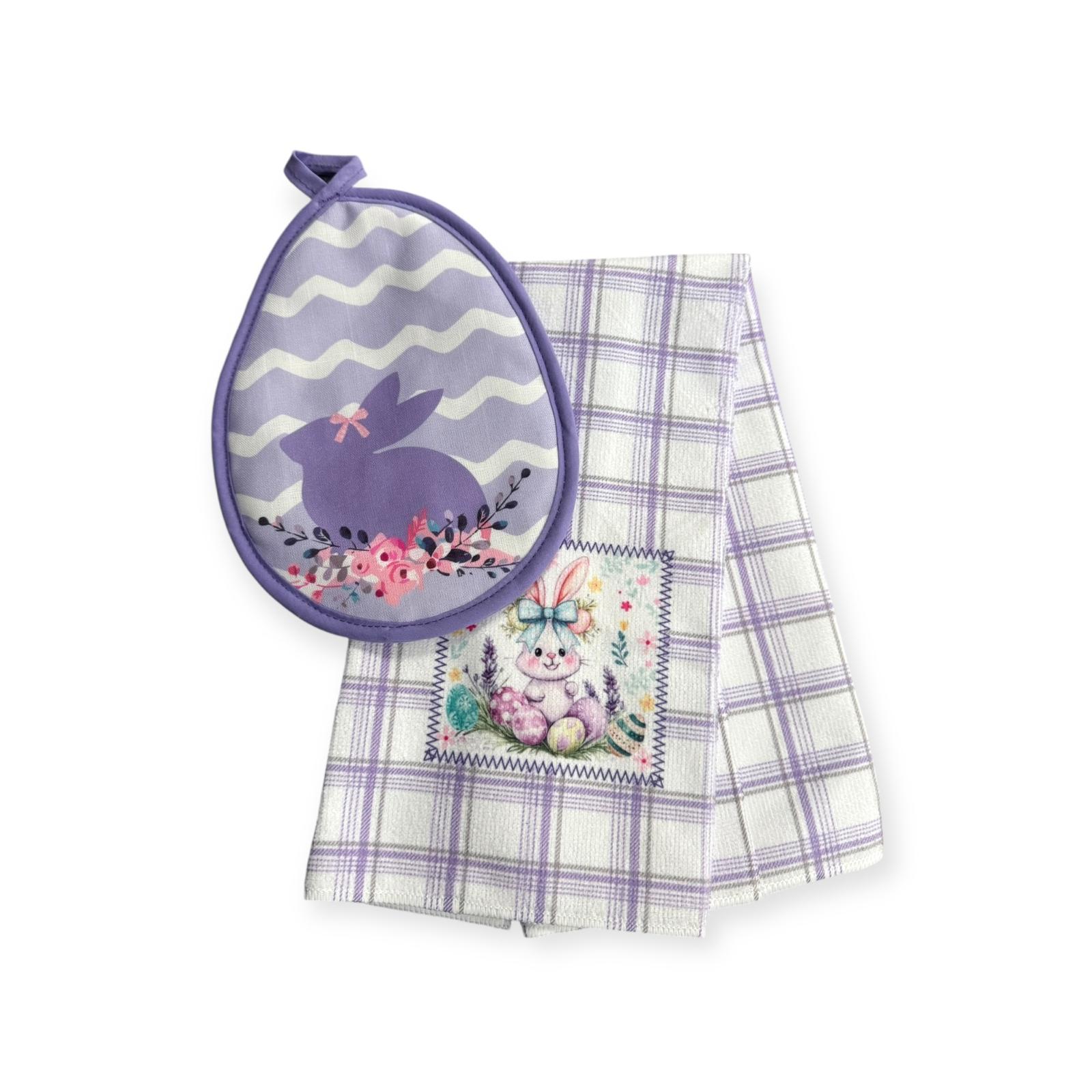 Easter Cuisine - Set de Toalla y Agarraderas con Formas / 3pcs