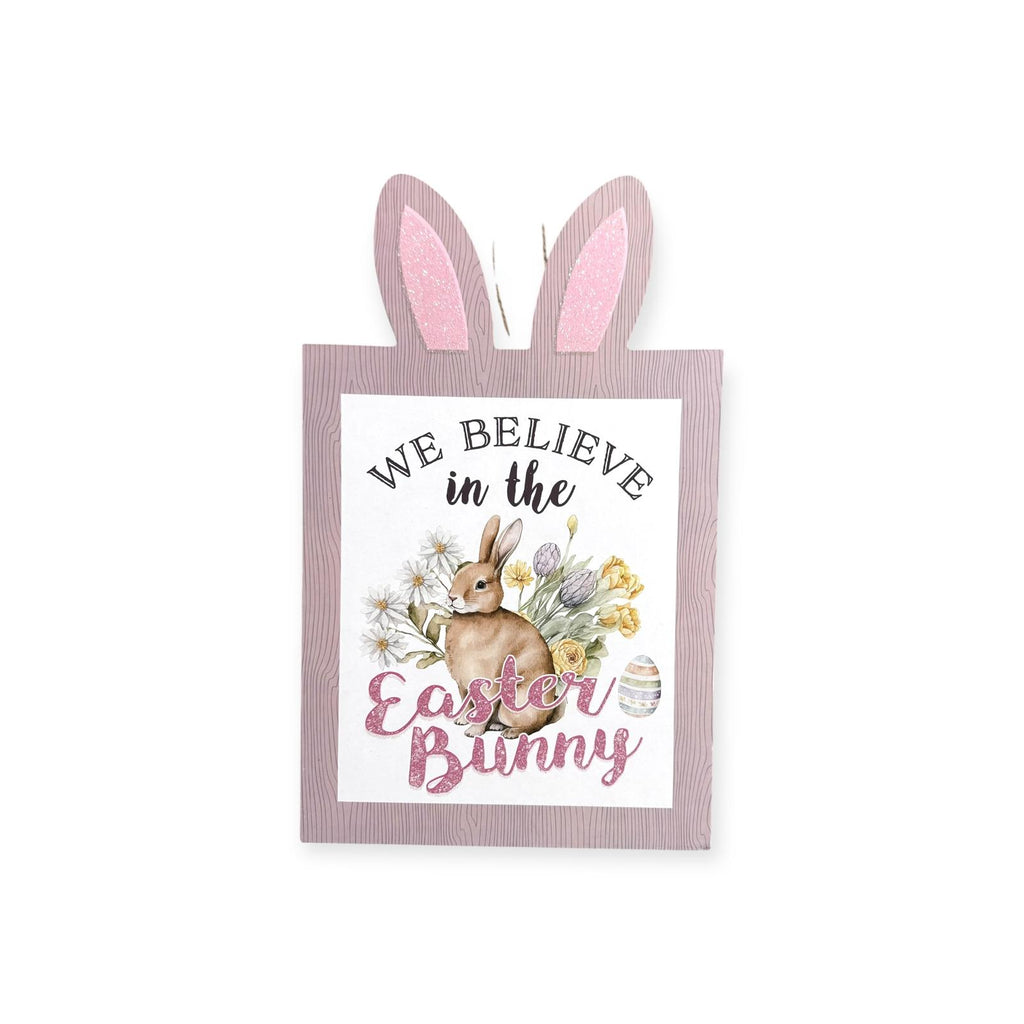 Easter Decoration - Placa de Pared con Orejas de Conejo (8.66in x 13.78in)