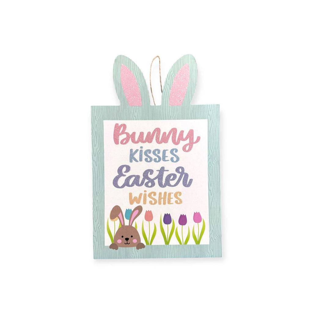 Easter Decoration - Placa de Pared con Orejas de Conejo (8.66in x 13.78in)