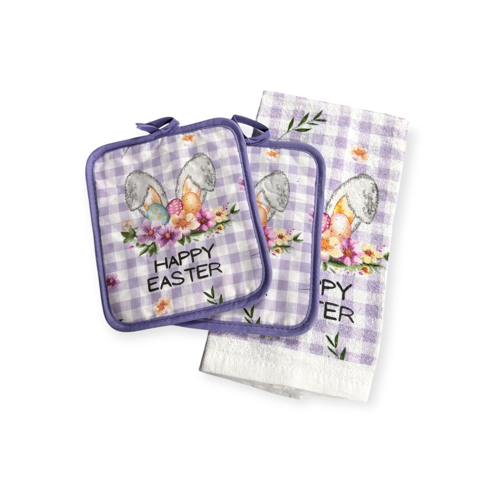 Easter Cuisine - Set de Toalla y Agarraderas / 3pcs