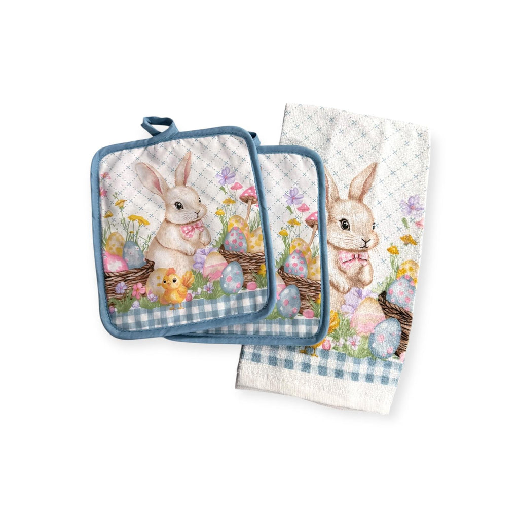 Easter Cuisine - Set de Toalla y Agarraderas / 3pcs