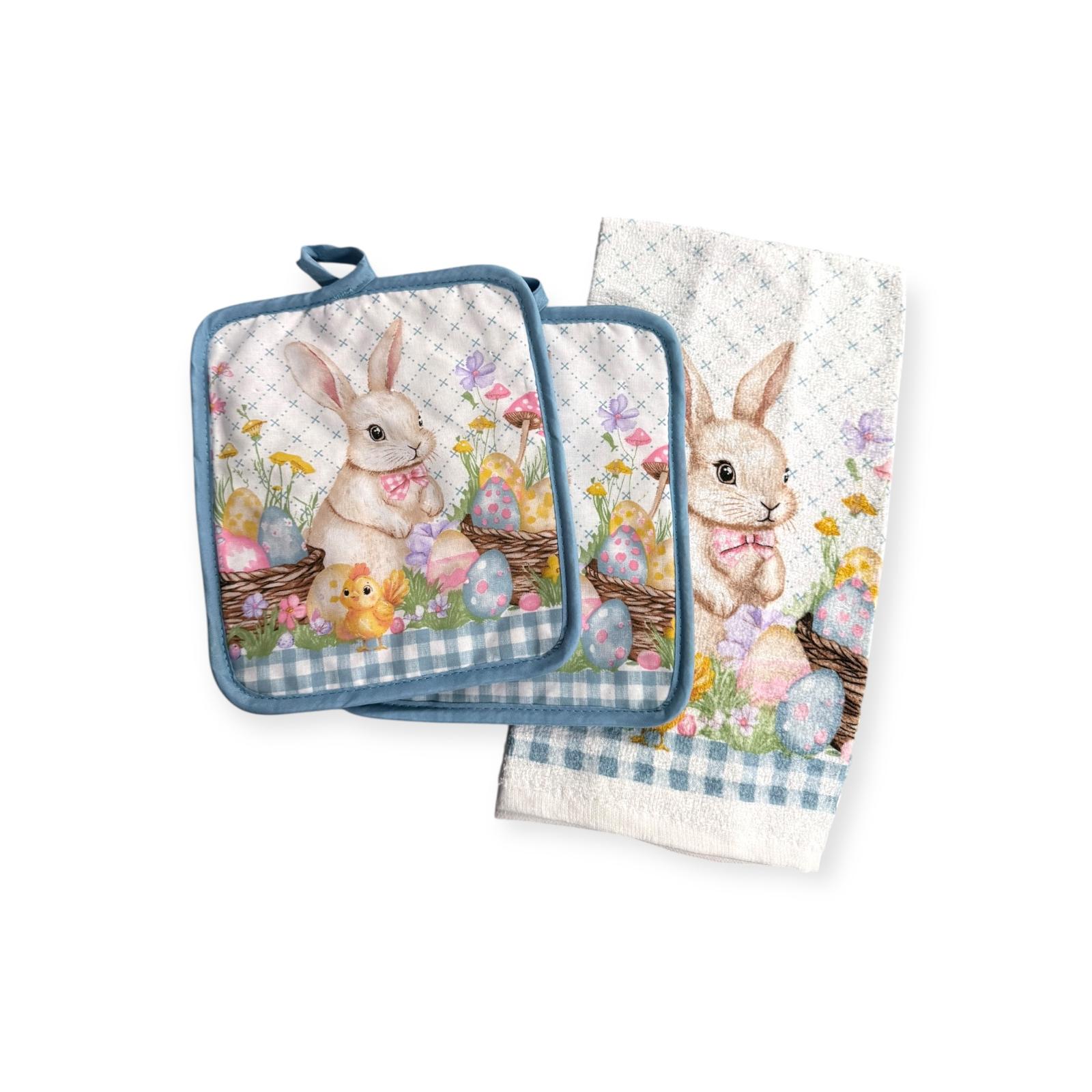 Easter Cuisine - Set de Toalla y Agarraderas / 3pcs
