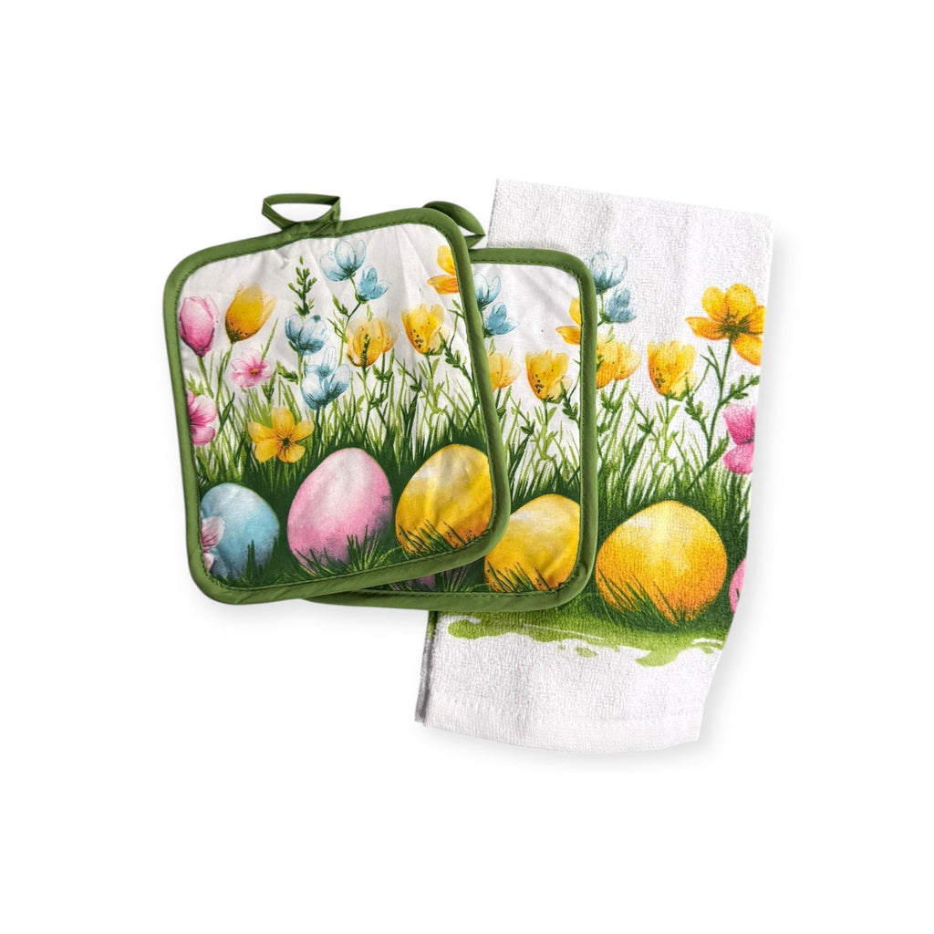Easter Cuisine - Set de Toalla y Agarraderas / 3pcs