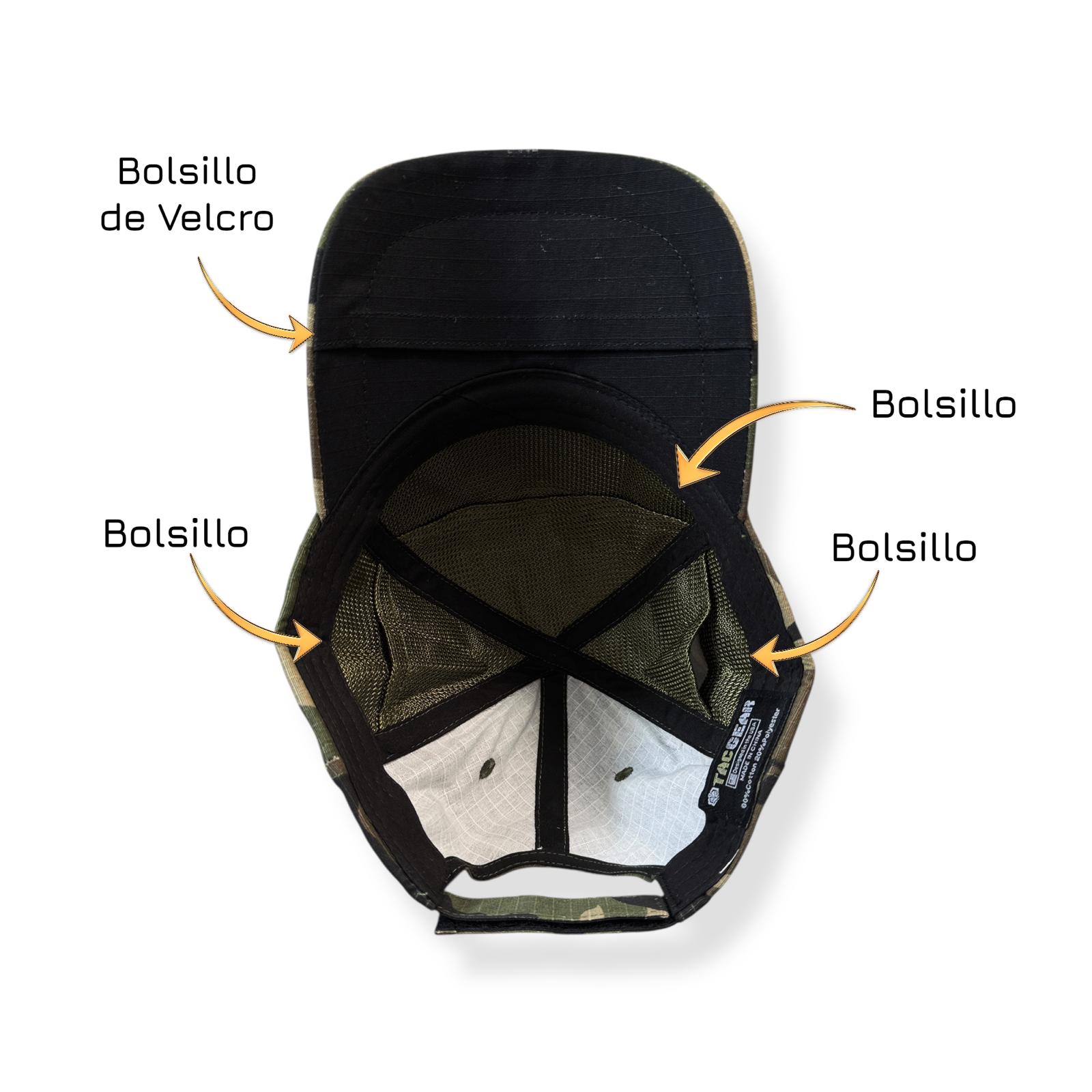TAC CLEAR - Gorras con Bolsillos y Opción de Parches Cambiables (Variedad de Estilos)