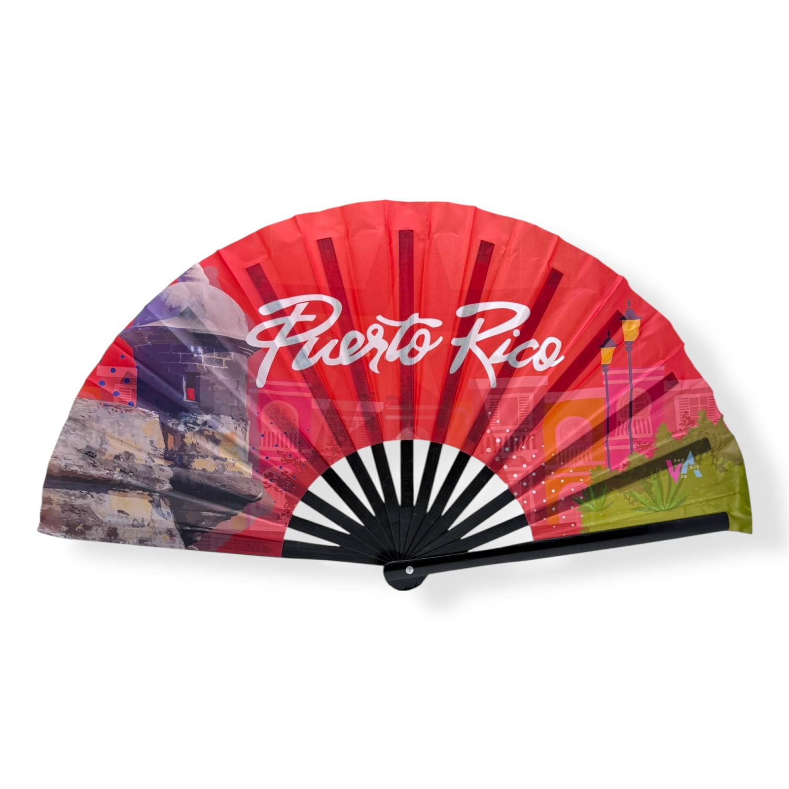 Souvenirs de Puerto Rico - Abanicos de Mano Artesanal, Tamaño Grande