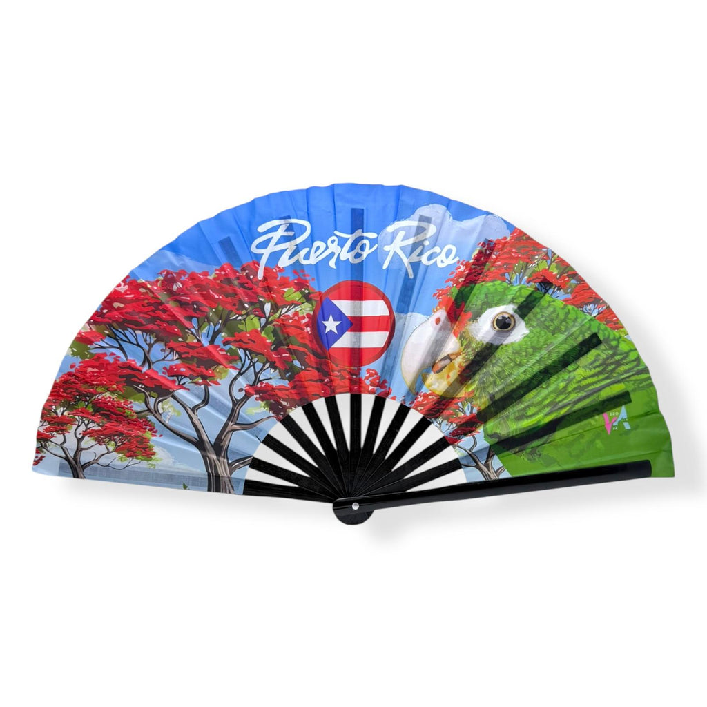 Souvenirs de Puerto Rico - Abanicos de Mano Artesanal, Tamaño Grande