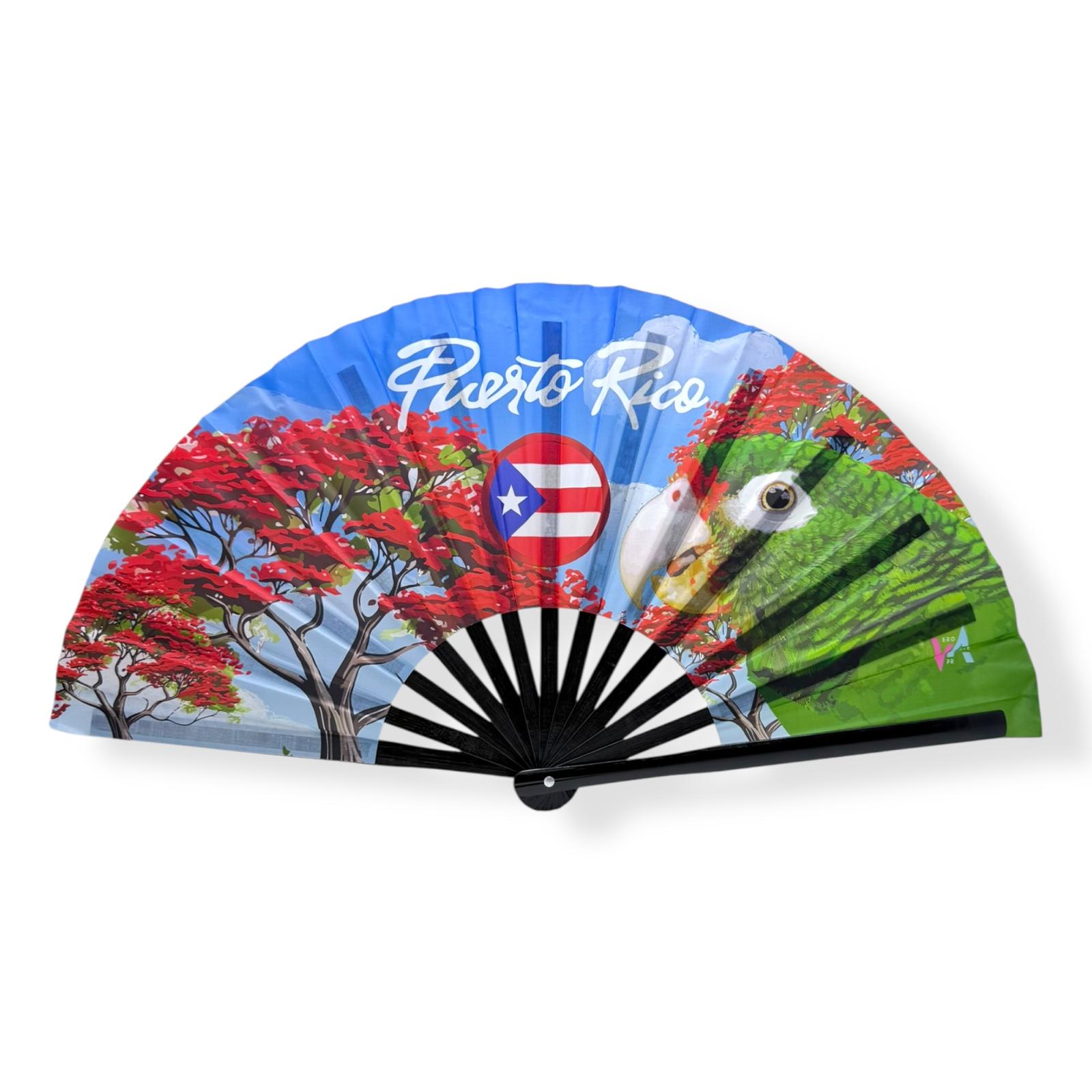 Souvenirs de Puerto Rico - Abanicos de Mano Artesanal, Tamaño Grande