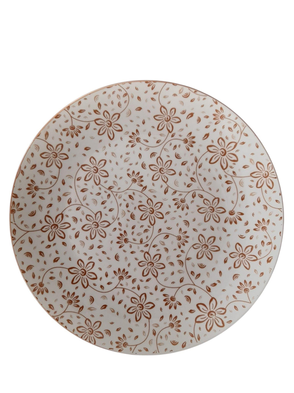 Platos y Taza en Cerámica con Diseño Floral
