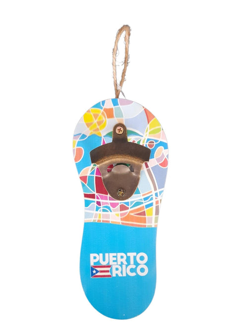 Puerto Rico Souvenir - Surfboard Shaped Wooden Bottle Opener (7.6" x 3.3") (copy)