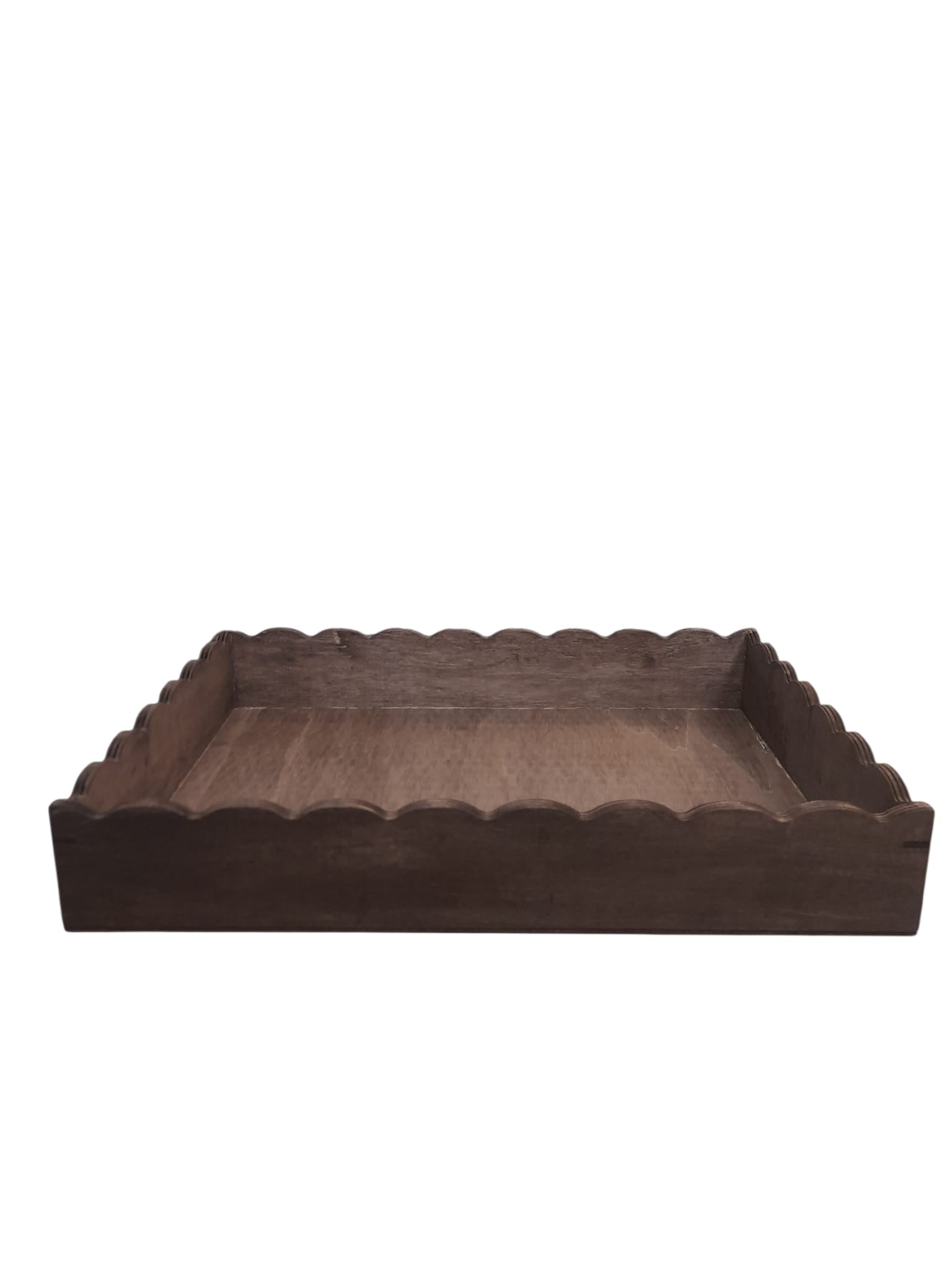 Bandeja Decorativa de Madera – Diseño Ondulado