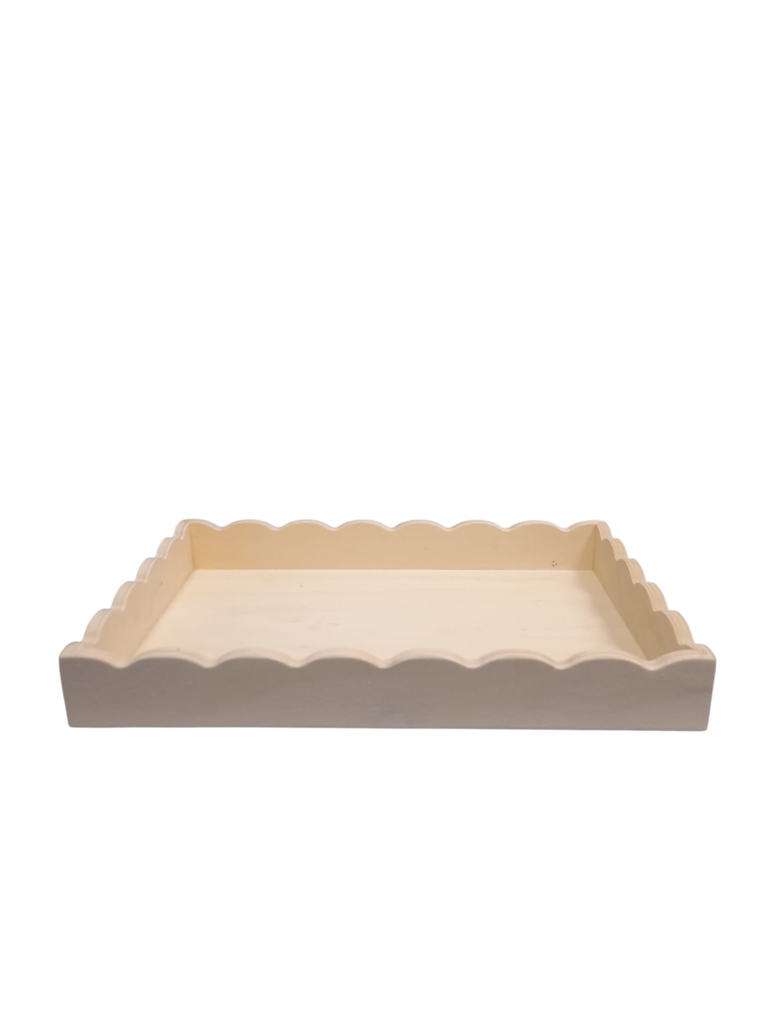 Bandeja Decorativa de Madera – Diseño Ondulado