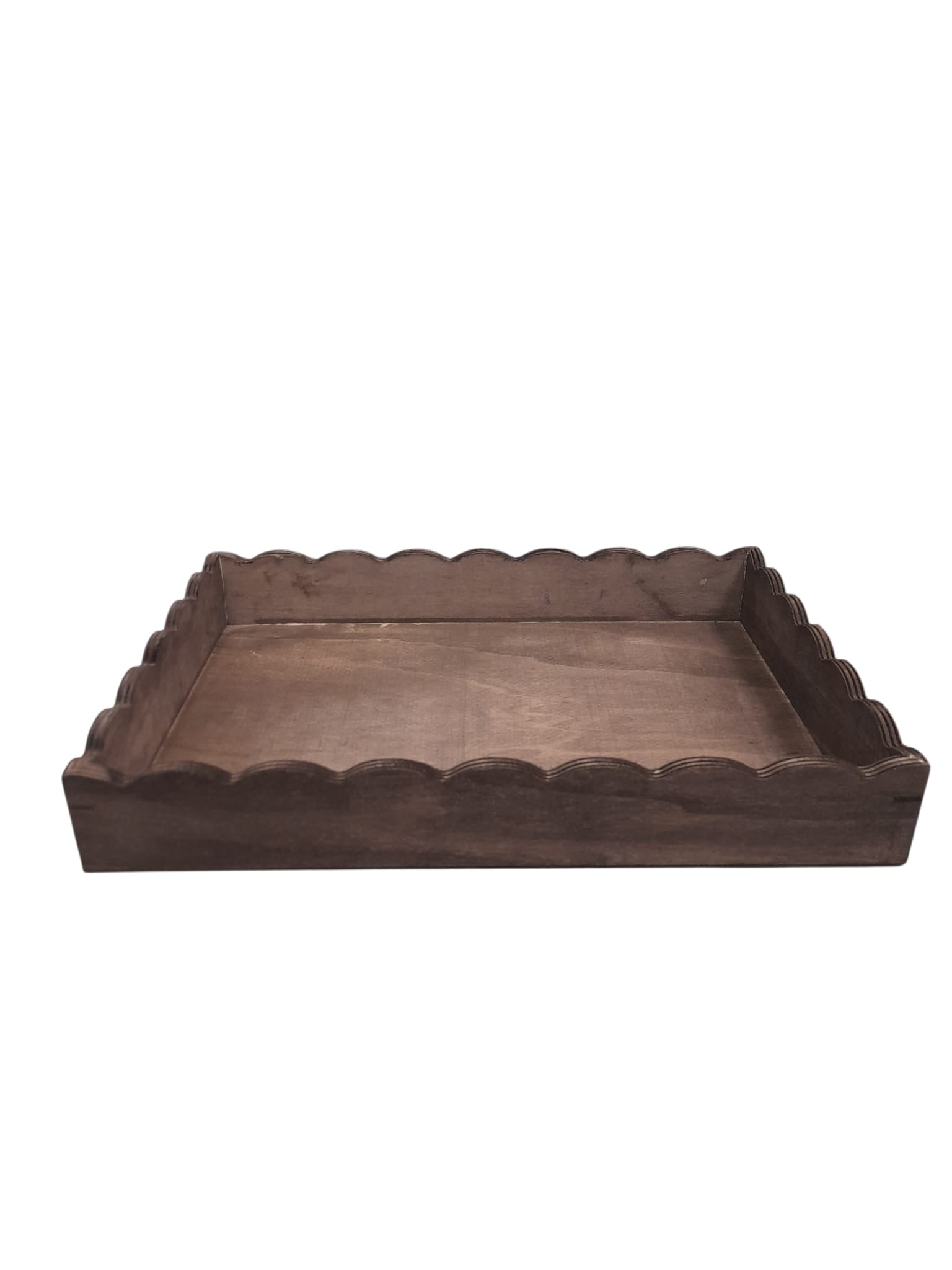 Bandeja Decorativa de Madera – Diseño Ondulado