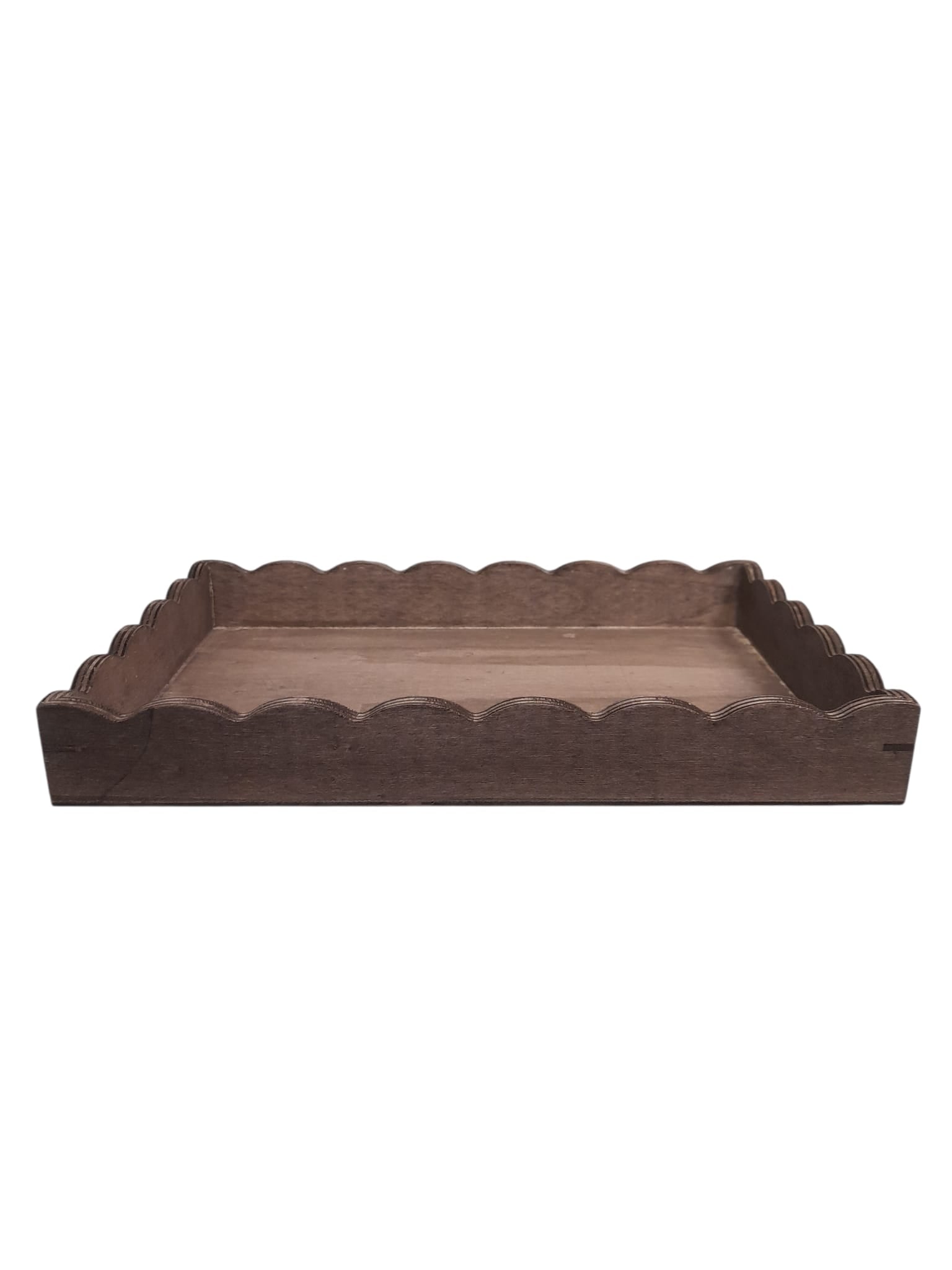 Bandeja Decorativa de Madera – Diseño Ondulado