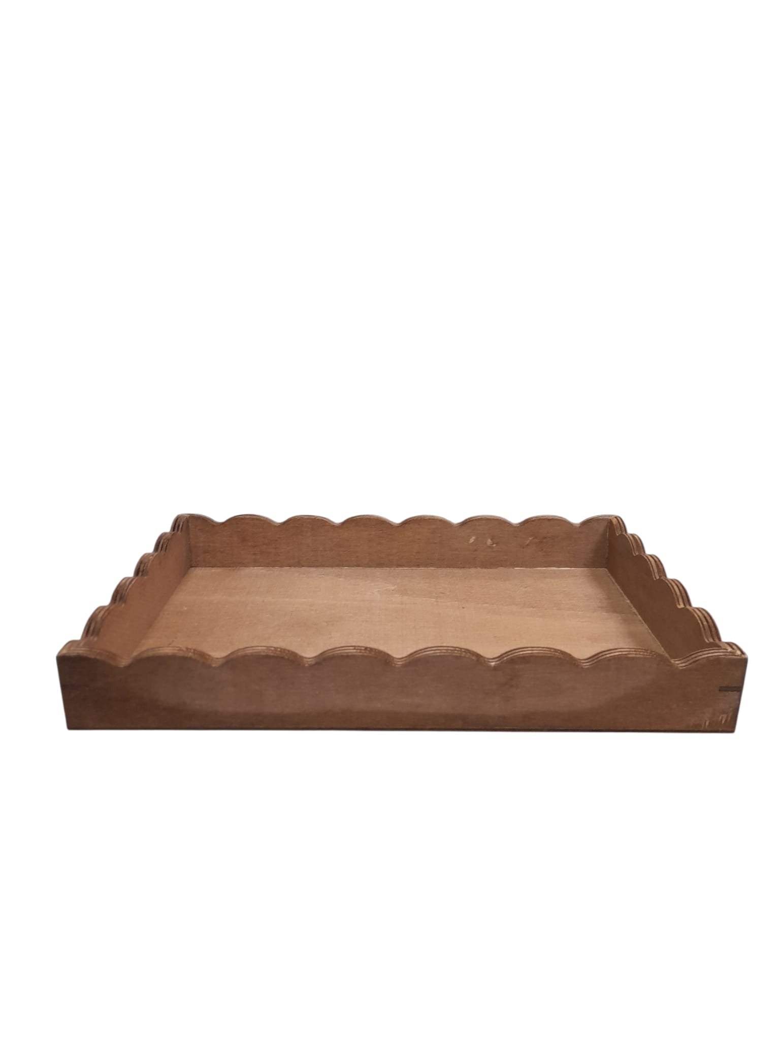 Bandeja Decorativa de Madera – Diseño Ondulado