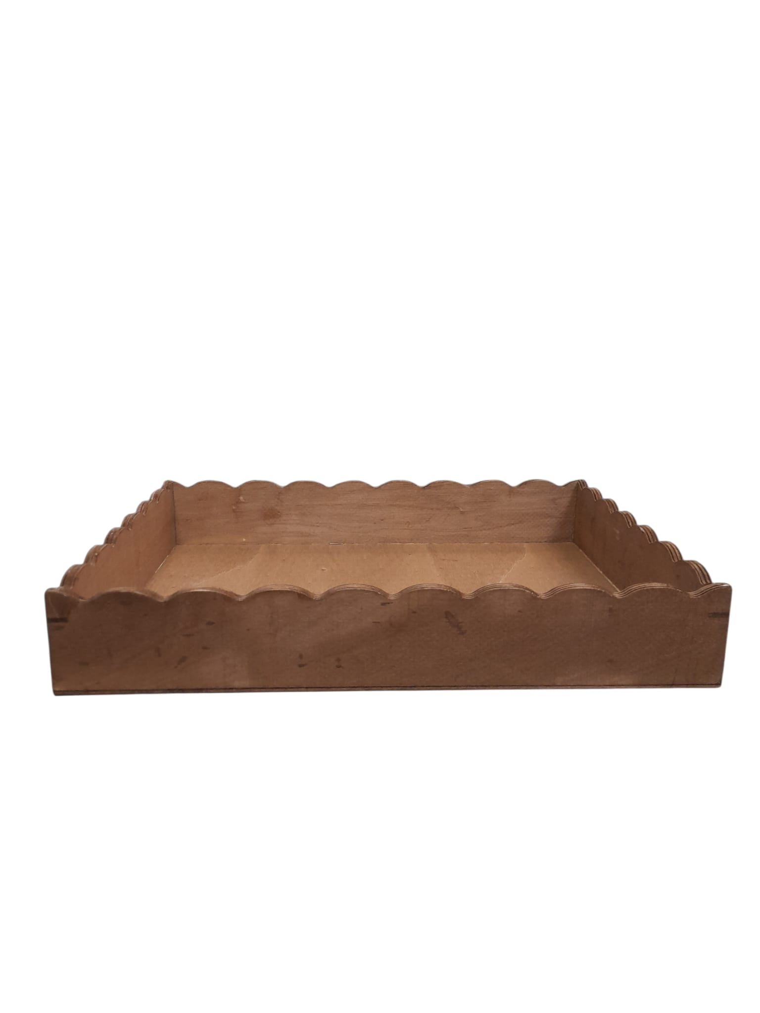 Bandeja Decorativa de Madera – Diseño Ondulado