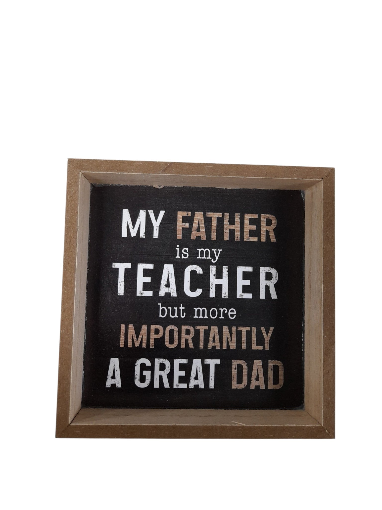 Father's Day - Placa Decorativa en Madera para Pared.