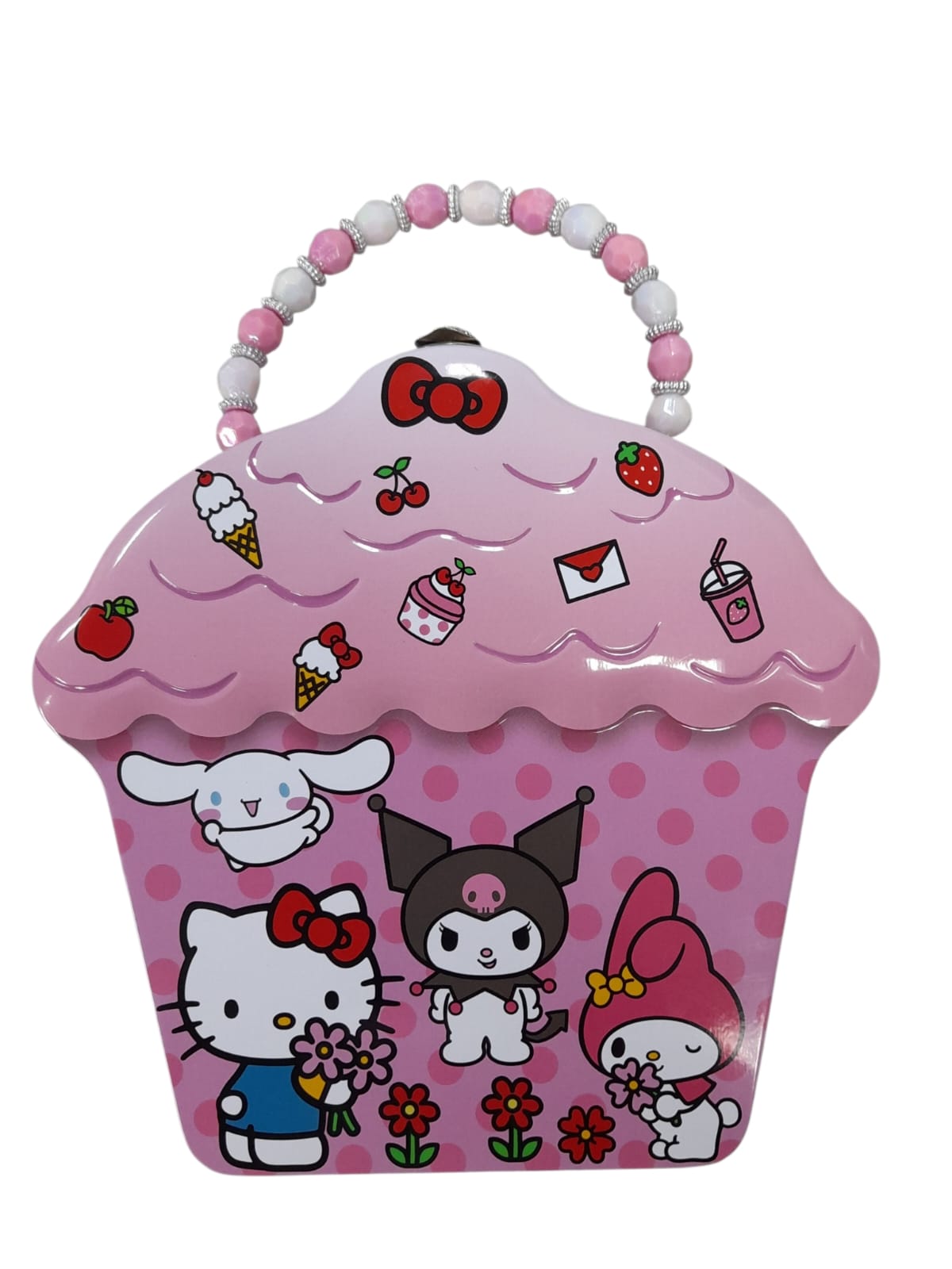 Hello Kitty Tin Box Cupcake Shape.