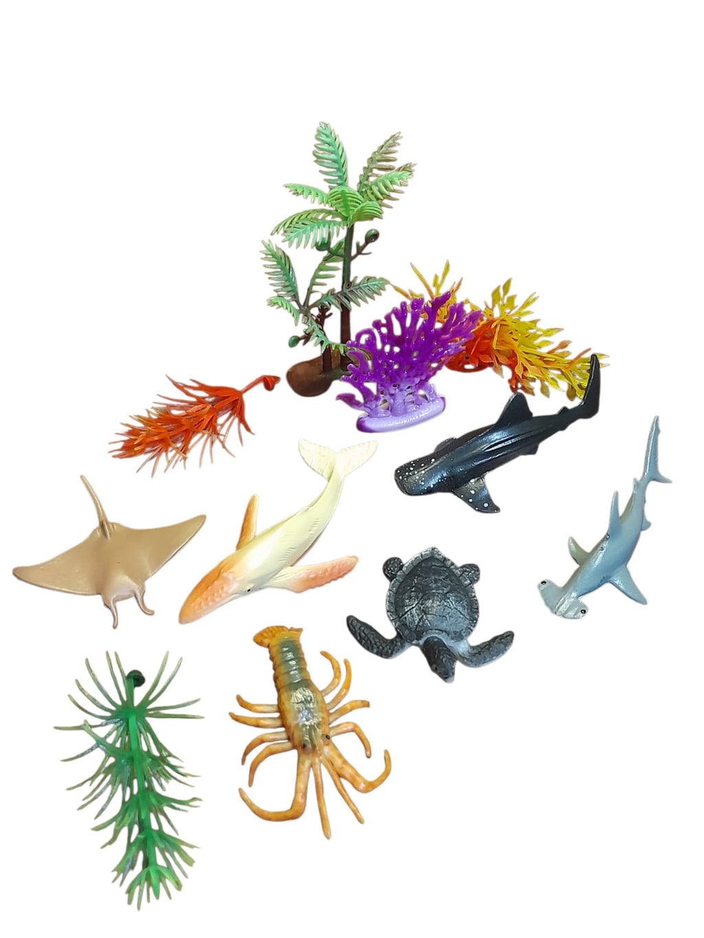Set de Animales Marinos con Accesorios Oceánicos