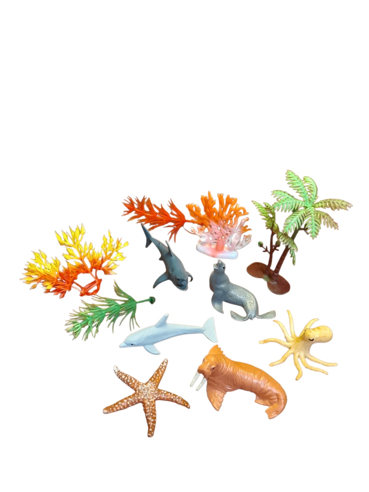 Set de Animales Marinos con Accesorios Oceánicos