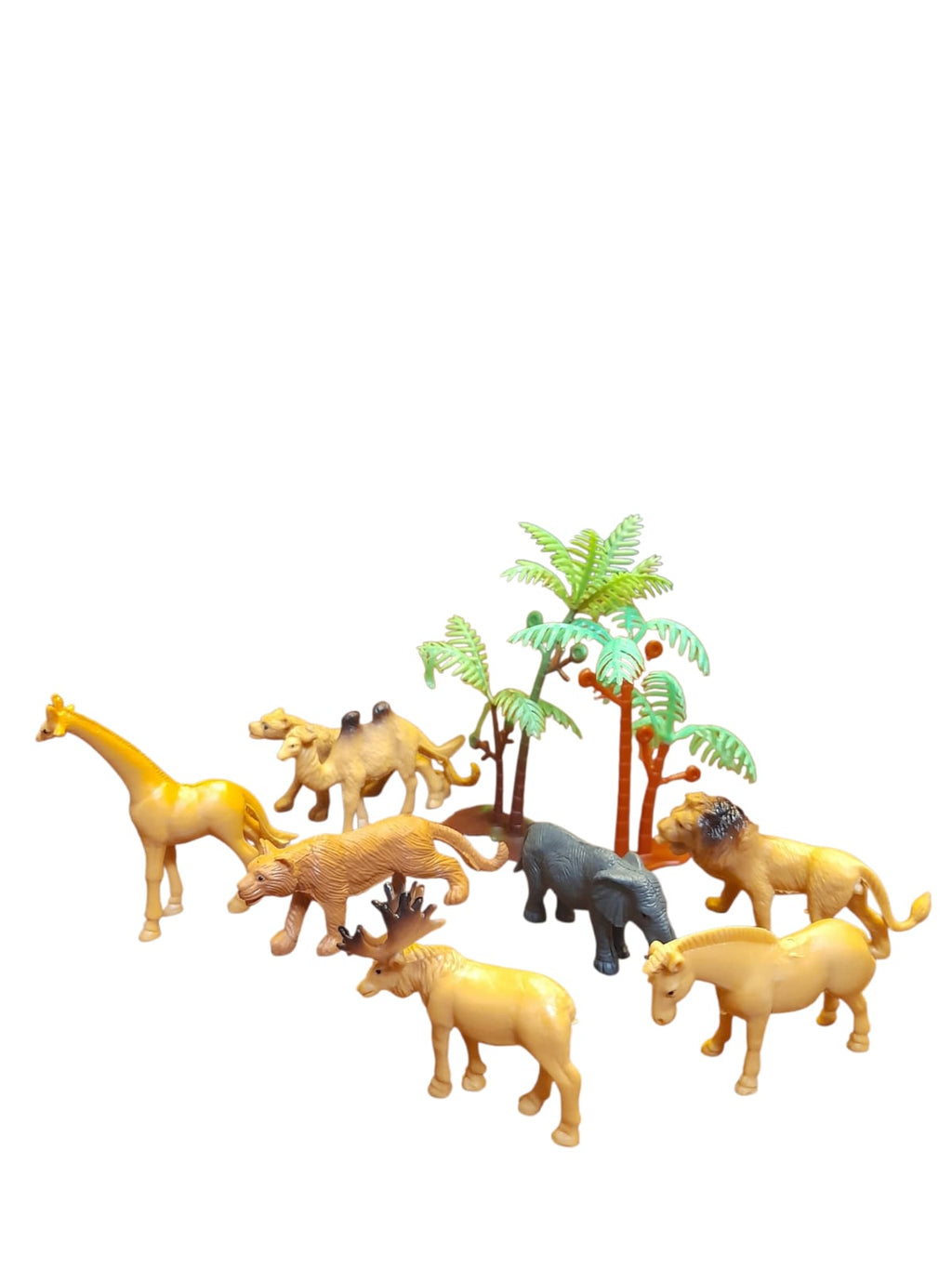 Figuras de Animales Terrestres y Palmeras