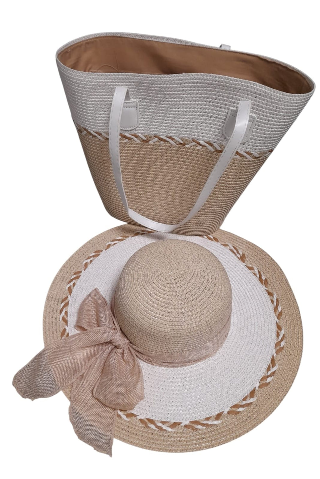 Set de Bolsos y Sombreros Playeros a Juego