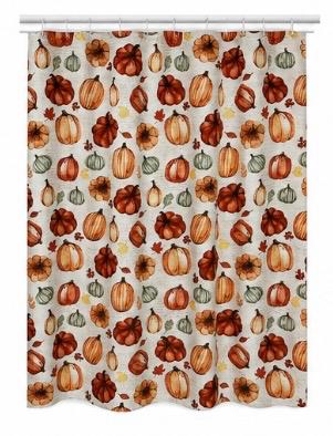 Otoño - Printed Shower Curtain & Shower Curtain Liner