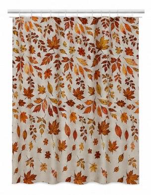 Otoño - Printed Shower Curtain & Shower Curtain Liner